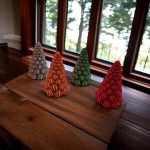Striped Bubble Christmas Tree Decor – Multiple Festive Colorways