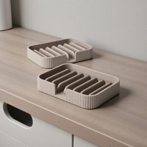 Minimal Soap Dish with Drainage – Modern Bathroom Design