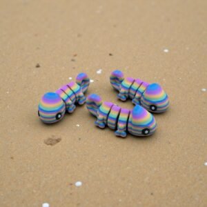 Articulated Rainbow Caterpillar Fidget Figurine