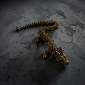 Wooden Crystal Dragon