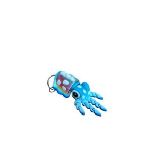 Articulated Abyssal Squid Keychain