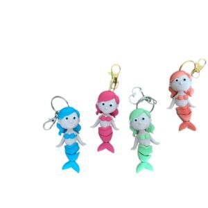 Articulated Mermaid Fidget Keychain