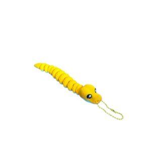 Articulated Colorful Worm Fidget Keychain